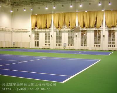 艾力特4.5绿色宝石纹羽毛球场地用运动地板河北运动地板厂家GYM健尔美运动地板