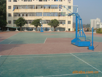 【专业承包各种篮球场地,彩色球场地坪施工,塑胶跑道】价格,厂家,图片,人造草坪,东莞市凤岗华超体育设施经营部-