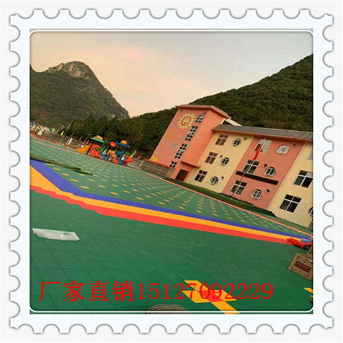 广东梅州兴宁用在室外露天的篮球场悬浮地板