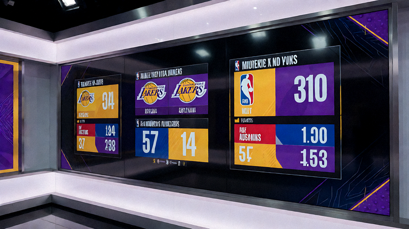 NBA比赛数据面板分析湖人队球员表现统计